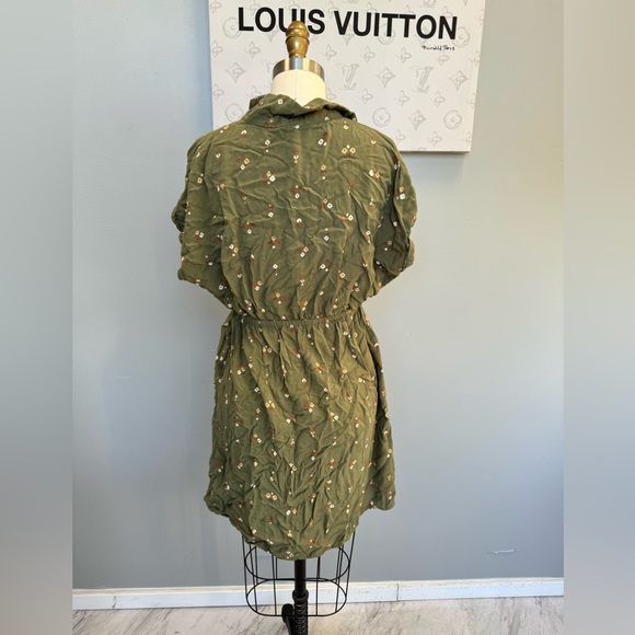 Lucky Brand- green midi dress M e98-15 - Picture 2 of 5